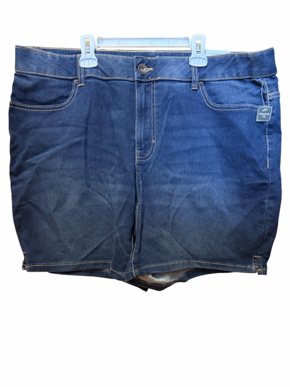 Terra & Sky Dark Blue Denim Jean Shorts